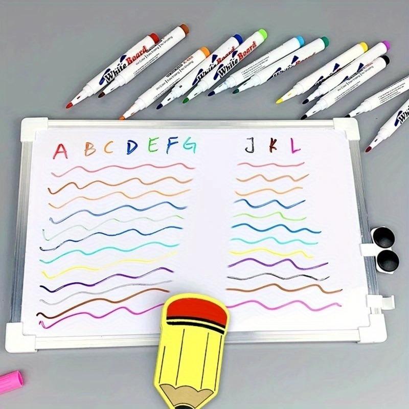8/12pcs Whiteboard Marker Pens Set, Erasable Colorful Liquid Chalk Pens, School Office Writing, Painting Stationary, Art Supplie