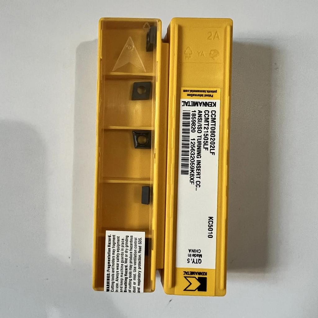 KENNAMETEL / CCMT060202LF KC5010 / Original carbide blade 10 Pcs