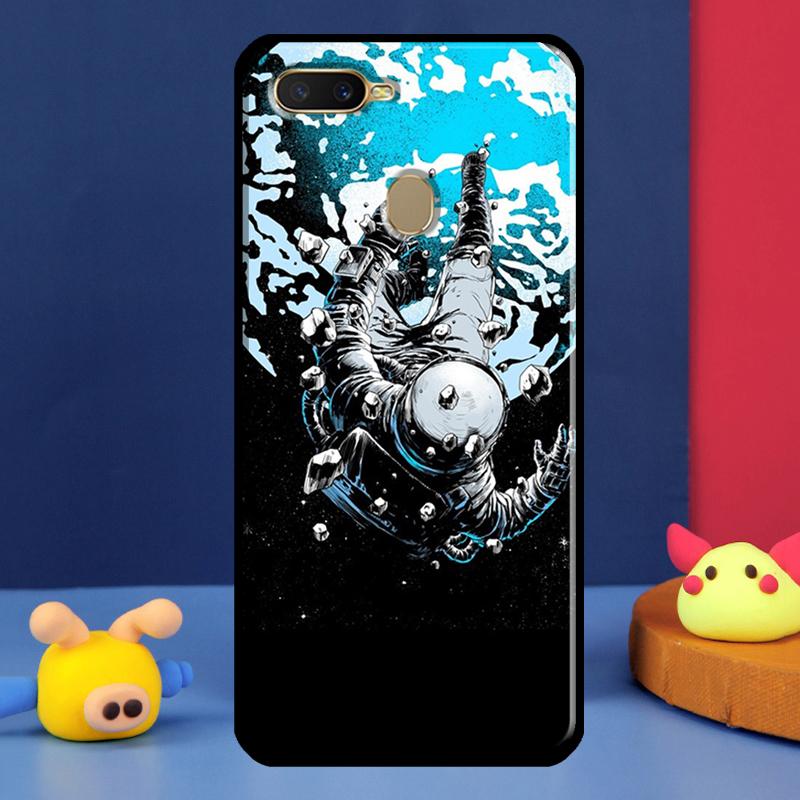 Moon Stars Space Case For Oppo A98 A78 A58 A15 A16 A17 A5 A9 A91 A52 A72 A76 A96 A74 A94 A54 S A57 A77 Cover