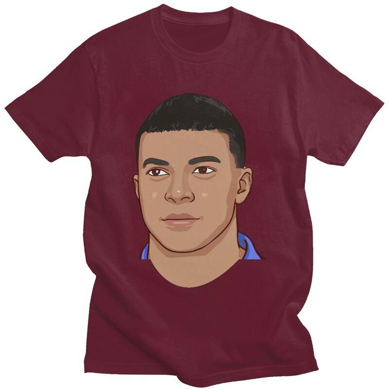 Custom Classic Soccer Gift Mbappes Meme T Shirt Men ShortSleeve Football Lover Tee Tops Pure Cotton Oversized Tshirts Merch