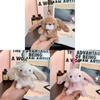 Heart Shaped Bunny Plush Toy With Keyring For Backpacks And Gifts
