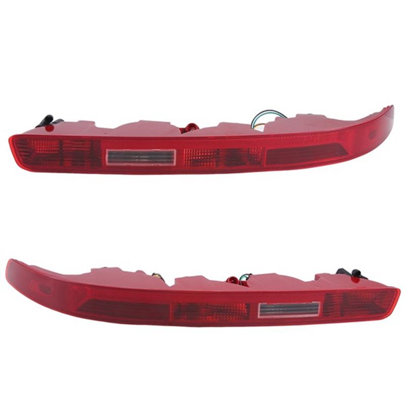 1 Pair US Rear Bumper Light Brake Warning Lamp Tail Stop Light 4L0945095A 4L0945096A For  Q7 2007-2015