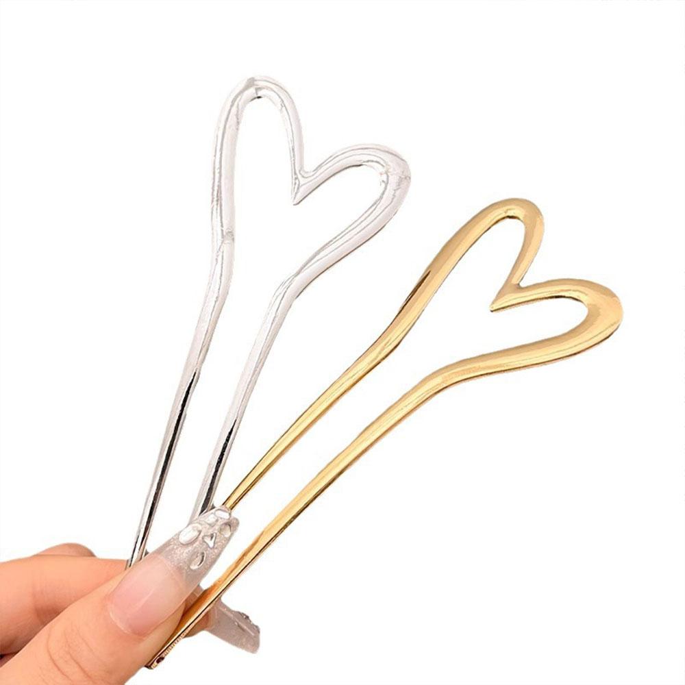 Einfache U-förmige Metallhaarnadeln Französischer Stil Haarstäbe Mode Damen Haarschmuck Accessoires