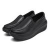 Women's Shoes Spring Genuine Leather Soft Outsole Work Shoes Female Black Swing Woman Plus Size Wedges Single