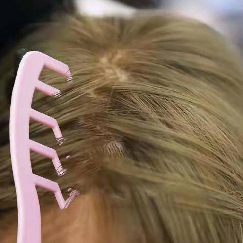 Hair Styling Hair Fluffy Roots Combs Hairline Comb Hair Slit Cover Brush Z Shaped Design Soft Curly Hair Fluffy Hair Comb