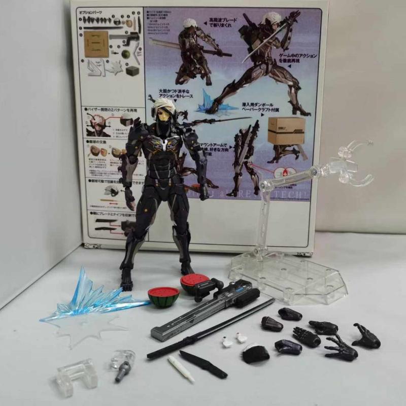 Discover Intime 14Cm Yamaguchi Gear Raiden Articulated Action Figure Metal Gear Character Model Doll Statue Joint Movable Ornament Toy Gift
