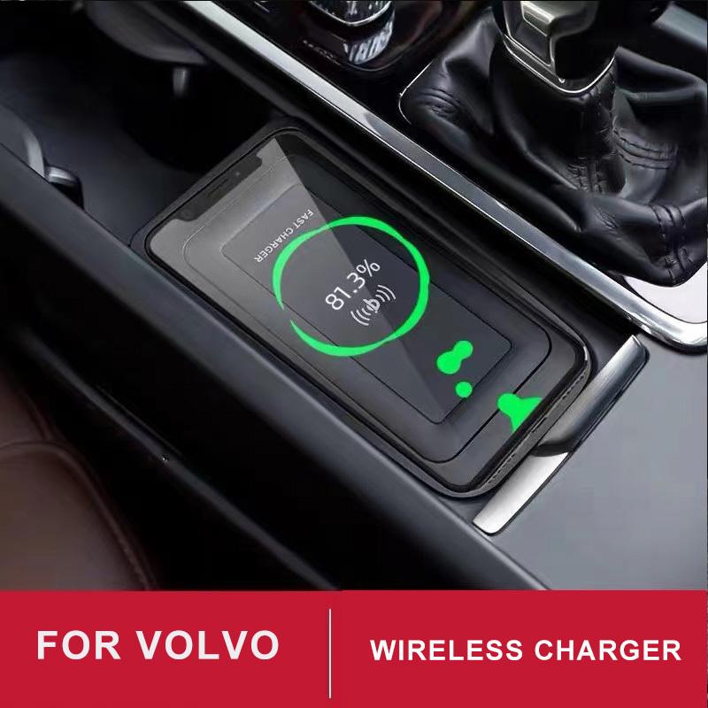 Car Accessories For Volvo Xc60 Xc90 S90 V90cc S60 V60cc Car Mobile Wireless Charger Car Fast Charging Board Car Styling