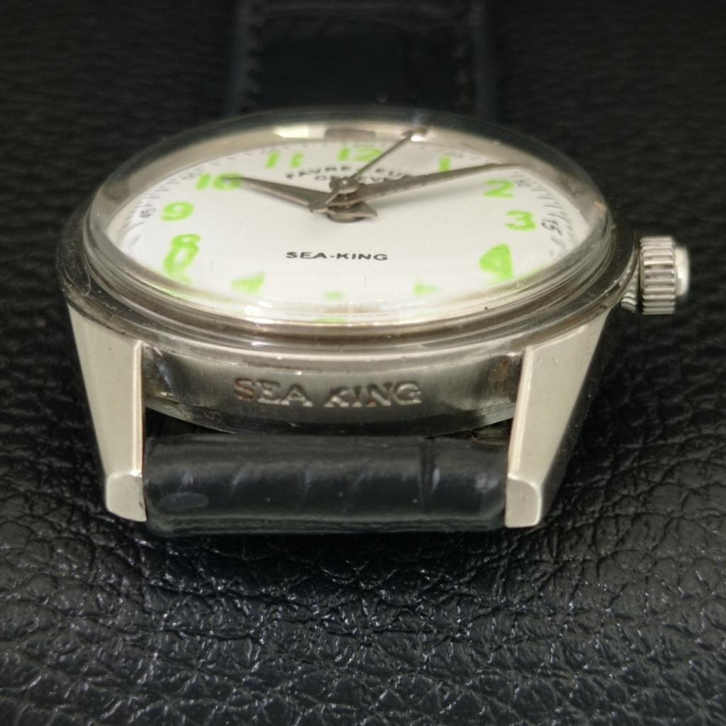 HAND-WINDING VINTAGE FAVRE LEUBA 101 SEA KING SWISS MENS WHITE WATCH a703011-1