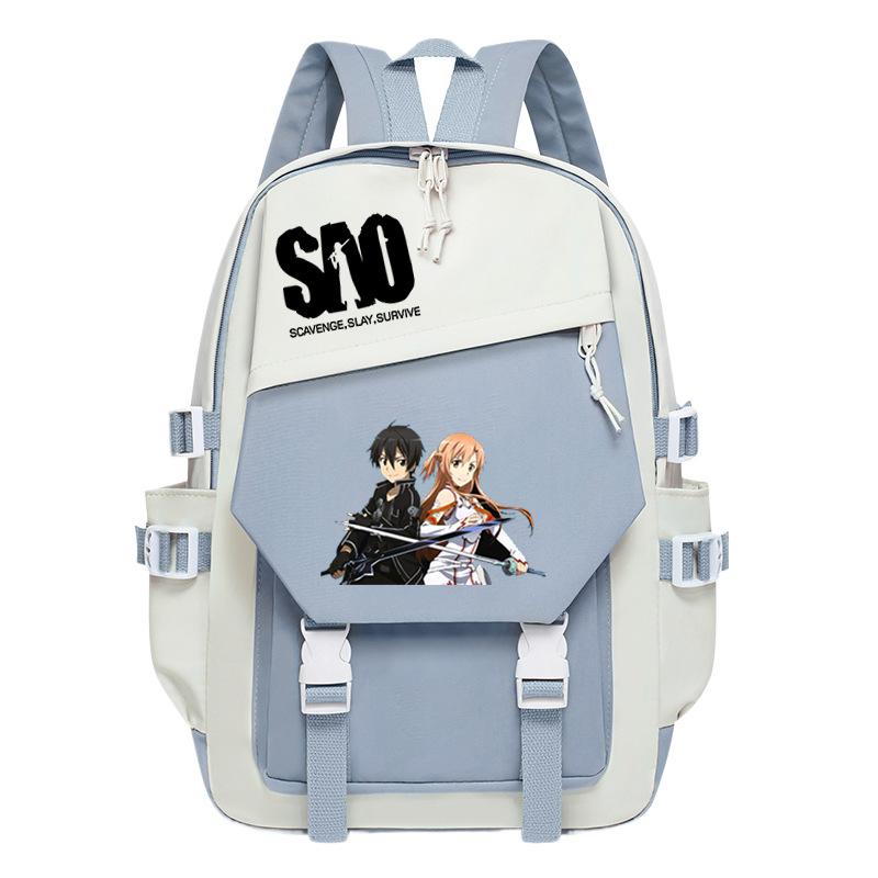 Animation Backpack Men And Women Japanese Trend Peripheral Printing Student Schoolbag College Style Large Capacity