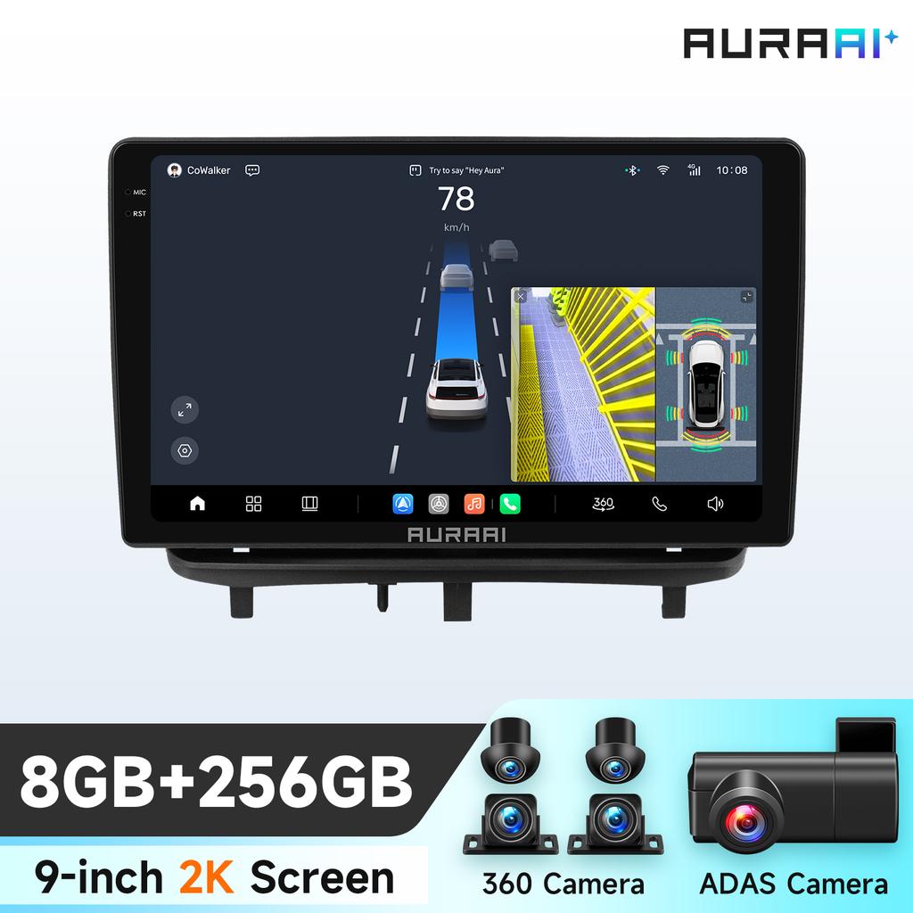 OSSURET Carplay 4GLTE 360Cam Carplay Android Car Radio For Opel Corsa D 2007-2012 Car Infotainment Multimedia Player GPS Intelligent Auto Stereo RDS