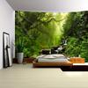 2D Plane 1 Piece of Clear Spring Forest Landscape Background Room Party Background Fabric