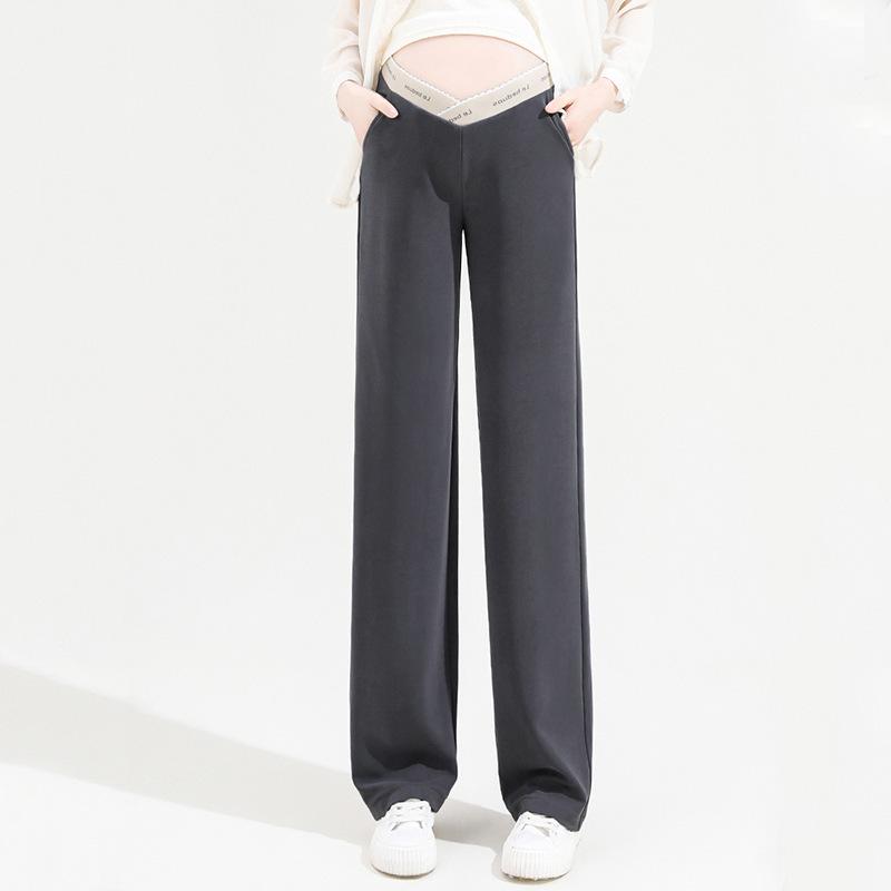 

Spring Maternity Wide-Leg Non-Constricting Pants - 2026 New Style, Plus Size Petite Comfortable Casual Wear 2XL (fits 125-140 jin) деревне вугілля