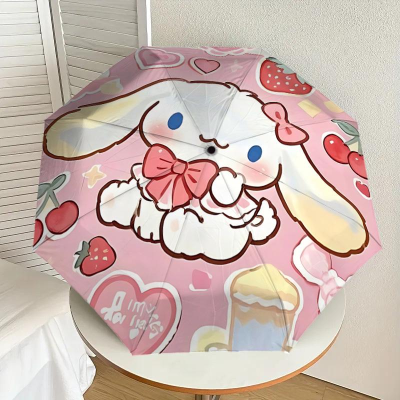 1pc Cinnamoroll Automatic Open/Close Umbrella, Lightweight Design for Everyone,Durable Canopy yy251014073