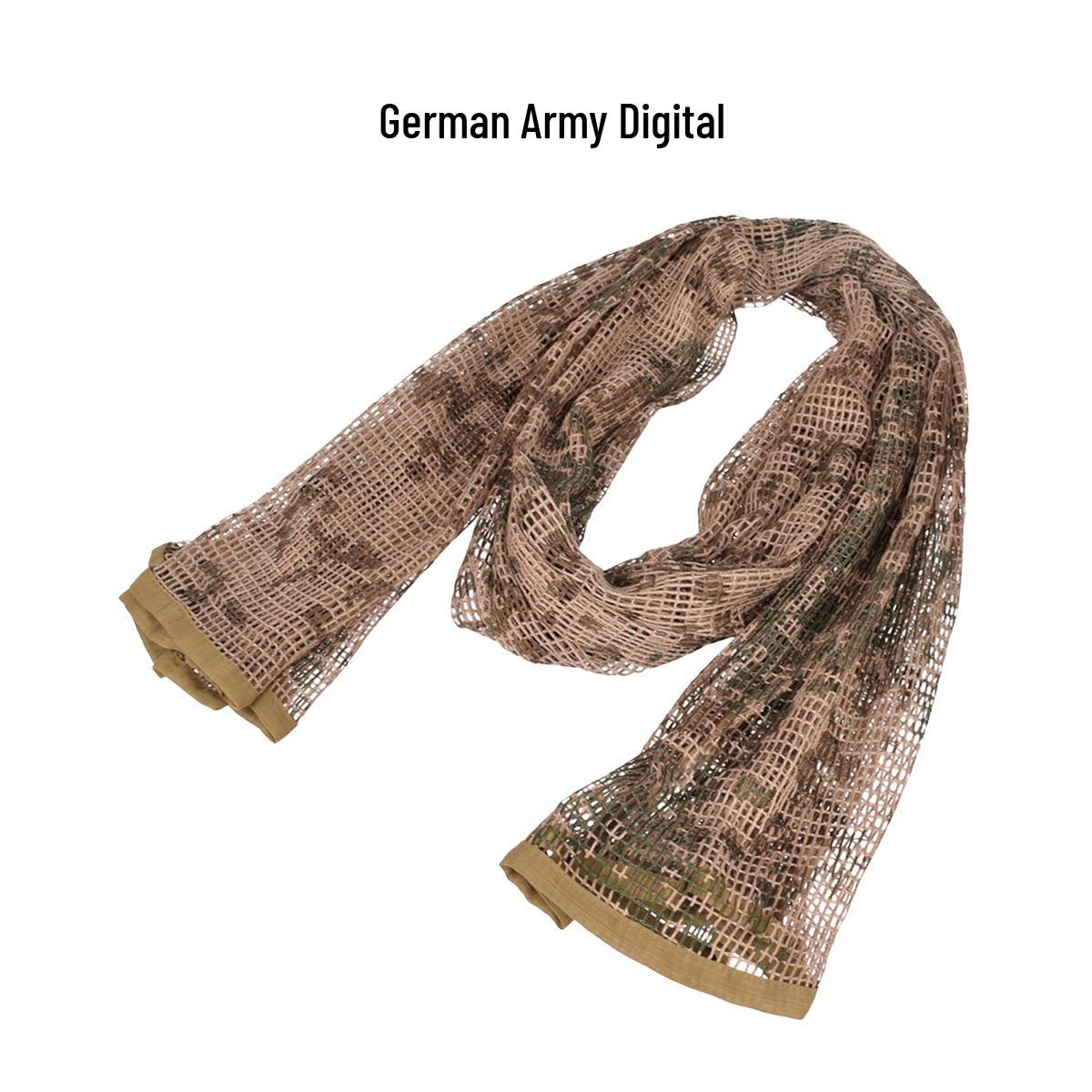 Tactical Jungle Camouflage Mesh Scarf: Special Forces Military Multi-Purpose Outdoor Gear