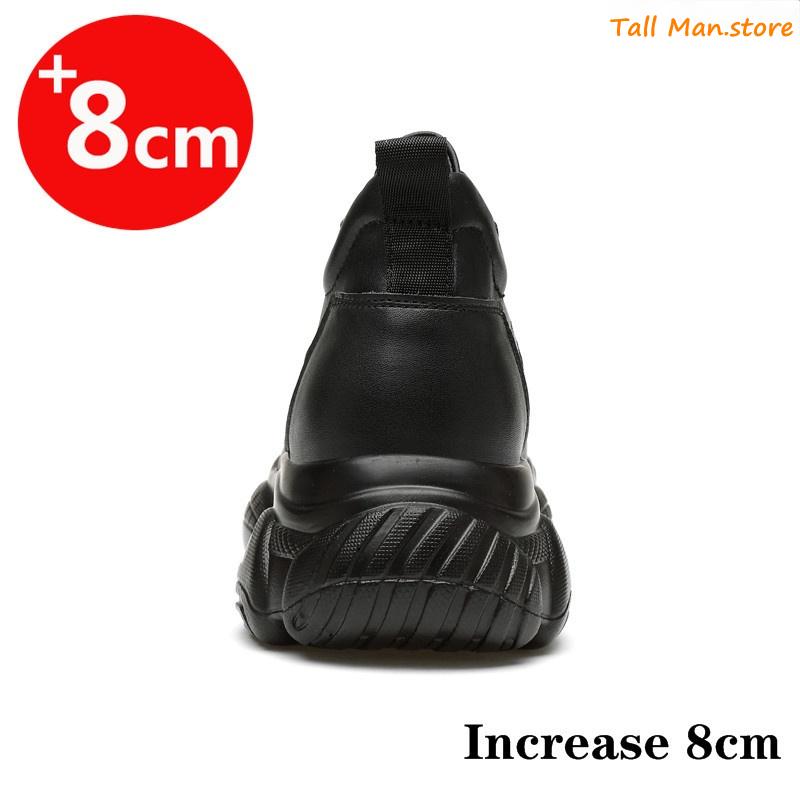 Sneakers Men Elevator Shoes Height Increase Shoes For Men Height Increase White Shoes Black Shoes 6-8 Cm Plus Size Women 36-44