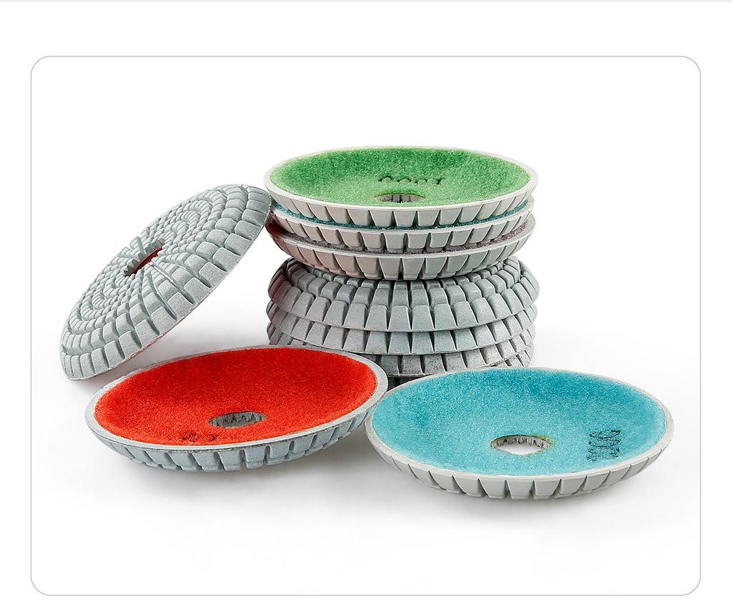 Diamond Bowl-Shaped Round Bottom Polishing Disc for Granite and Marble Angle Grinders