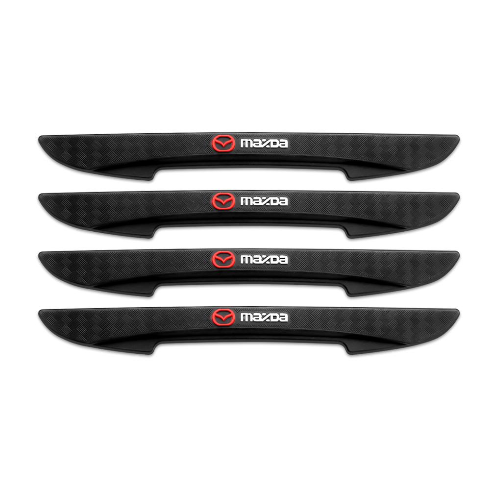 4PC Car Door Anti-collision Strip Rear View Mirror Anti-scratch Parts Bumper Protection Sticker For Mazda 2 3 5 6 323 626 RX7 MS h2