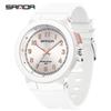 Sanda Trendy Luminous Waterproof Quartz Watch for Teens - Simple, Versatile Pointer Style.