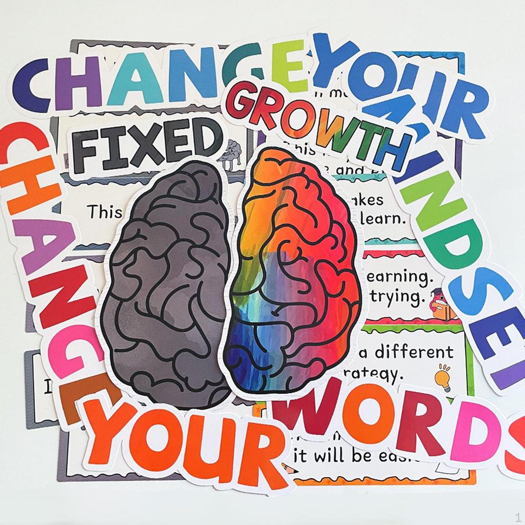 Bulletin Board Set Positive Sayings Educational Motivational Posters for Elementary Office
