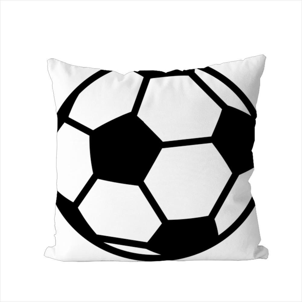 Football Pillow Case For Car Sofa Decorative Home Doublesided Print Plush Square Throw Pillow Cushion Cover