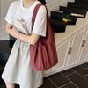 Casual large-capacity bag women's 2025 new simple and versatile shoulder bag lazy wind messenger bag tide