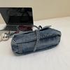 Vintage Denim Bag Women's Large Capacity Shoulder Bag Commuter Tote Bag