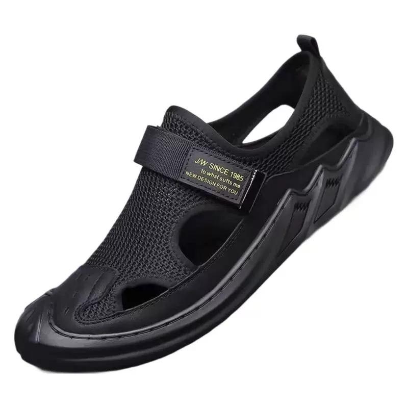 New sandals breathable hole shoes soft sole soft surface hollow casual shoes mesh casual shoes