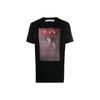 Sprayed Caravaggio Short-Sleeve Slim Tee Black Men Tops OMAA027S21JER0101001