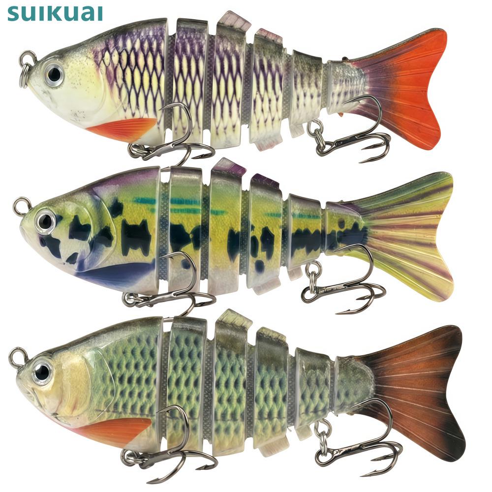 Realistic 16g Multi-Jointed Fish Lure Set - Artificial Bait for Fishing