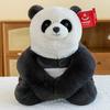 Plush Toy Panda With Pp Cotton Filling Soft Short Plush Kids Home Office Decor