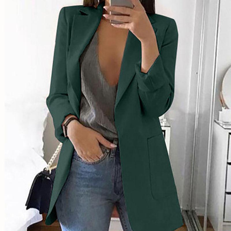 Blazers Coats for Women Elegant Casual Clothing Autumn Winter Shoulder Pads Business Suit Vintage Ladies Jackets Fashion