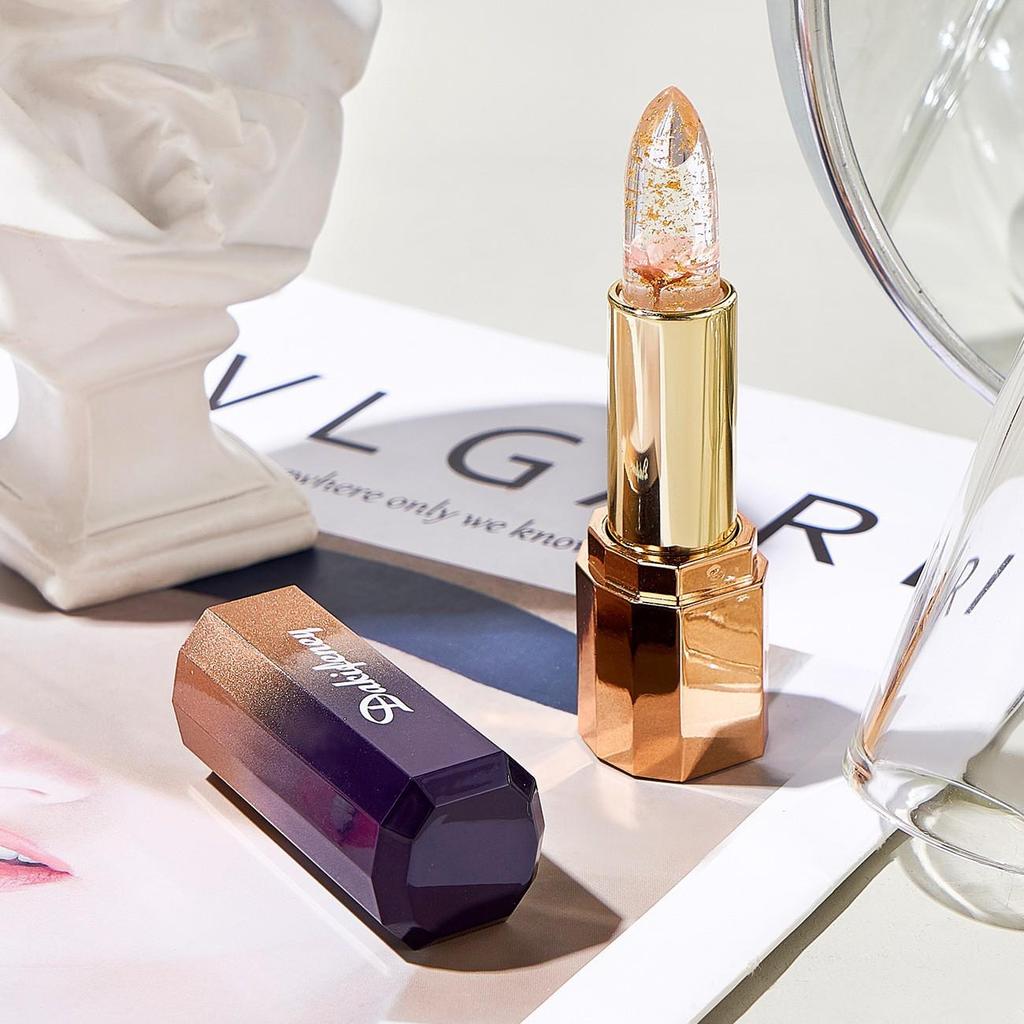 Color-Changing Flower Jelly Lipstick: Moisturizing, Long-lasting, Non-sticky, Non-fading, Temperature-sensitive Balm, Safe for Pregnant Women