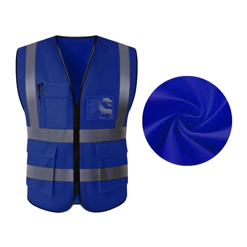 Reflective Multi-Pocket Safety Vest for Construction, Cycling, and Sanitation Workers