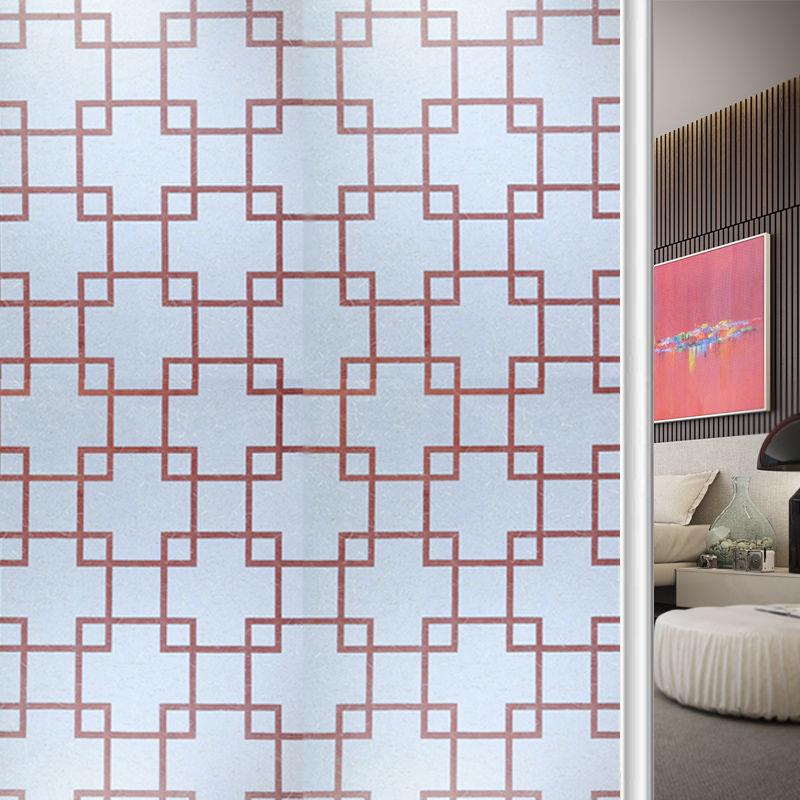 Frosted Self Adhesive Glass Window Film Privacy Protection Vinyl for Stained Glass Window Sticker Heat Insulation