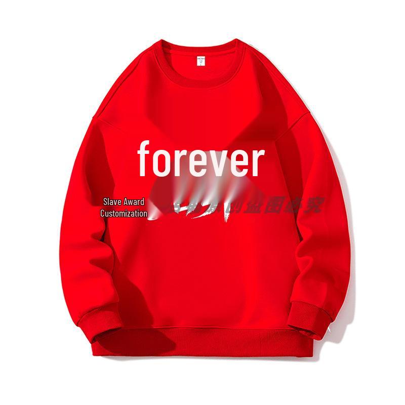 2026 Year of the Horse Red Sweatshirt - Round Neck, Perfect for New Year and Annual Meetings