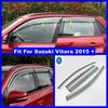 Exterior Refit Kit Window Wind Visor Moulding Awnings Shield Rain Sun Wind Guard Vent Shade For Suzuki Vitara Escudo 2015 -