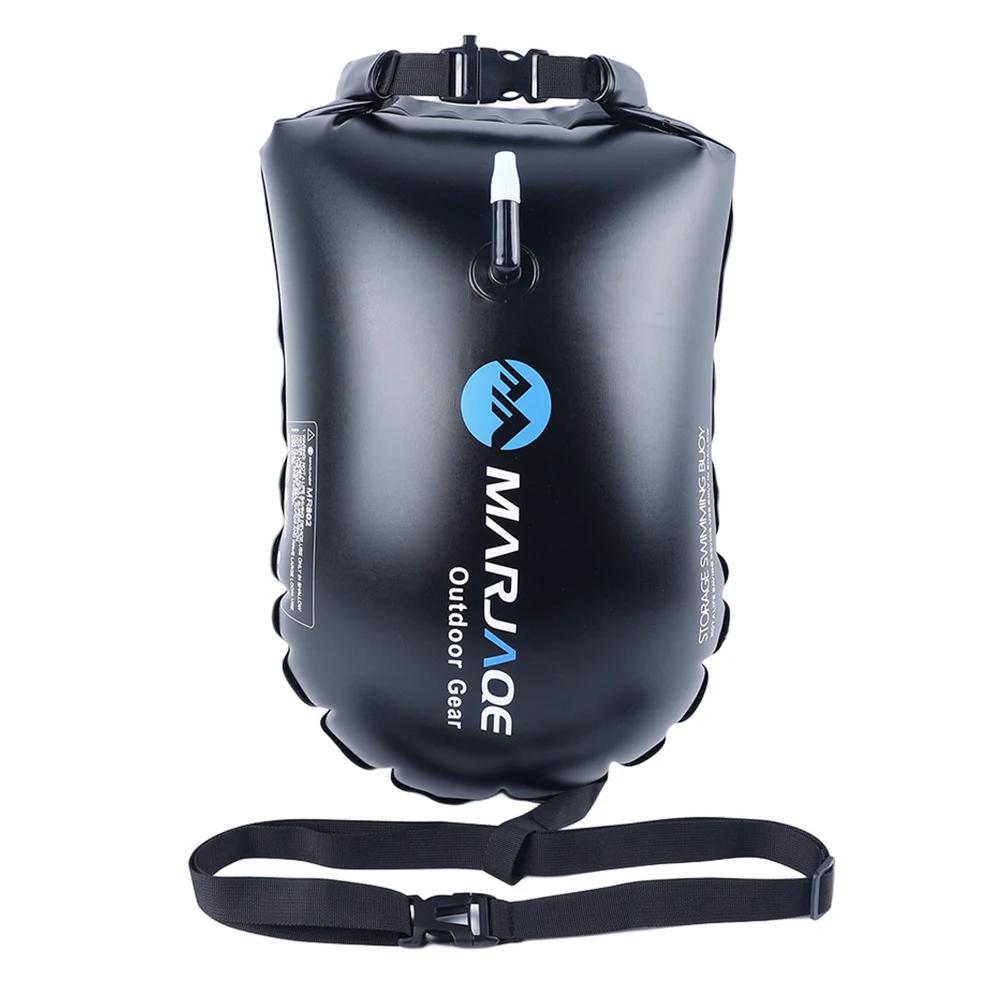20L Safety Swimming Buoy PVC Inflatable Drifting Rafting Bag with Belt 12KG Buoyancy Lightweight for Boating Kayaking