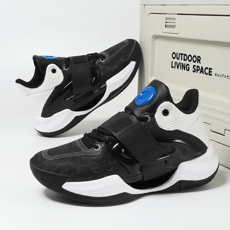 Spring and Autumn Splash Generation Basketball Shoes Shock Absorption Velcro Elementary and Secondary School Students Rub Sound Sports Shoes