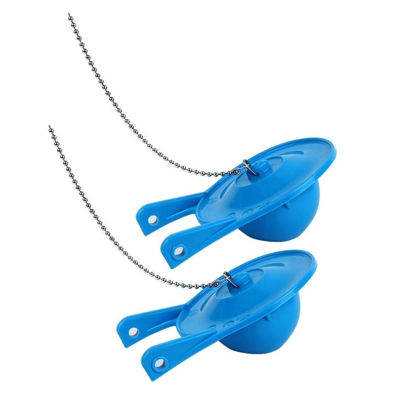 

2Pcs Bathroom Drain Tank Water Saver Home Seal Tank Flapping Cover 3inch Universals Toilet Stoppers Flapper Enduring синій