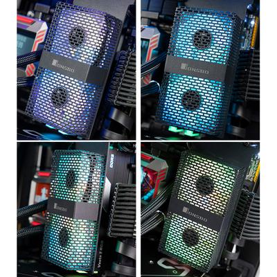 PC Memory Cooling Radiator 4Pin PWM Dual 5020 Fans 3600RPM RAM Cooler 5V 3PIN ARGB RAM Cooling Fan for DDR4 DDR5 Cooling