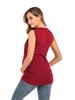 New Round Neck Solid Color Maternity Nursing Tank Top