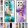 Phone Case For Tecno Camon 30S Pro Cover Black Silicone Phone Soft Painted Marble Coque Cases For Tecno Camon30S  CLA5 TPU Shell
