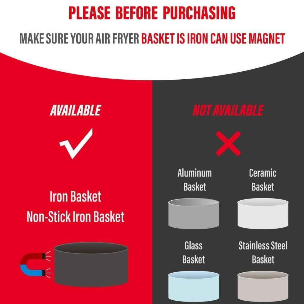 Odnímatelná magnetická spona na fritézu Silikonová kuchyňská pomůcka Příslušenství pro fritézu