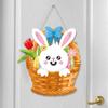 Pendant Welcome Door Sign Decorations Door Plaque Decoration Practical Hanging Easter Bunny Egg