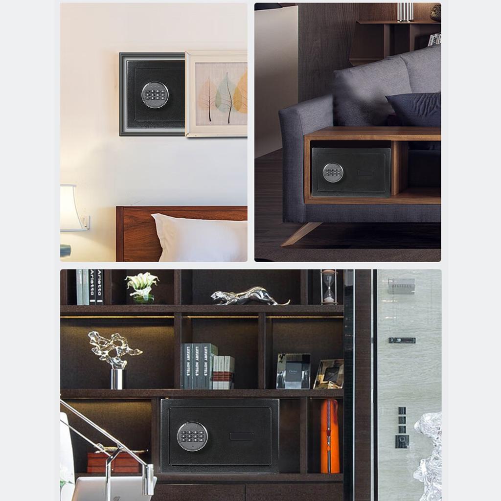 Home Safes Box Fireproof Waterproof Alarm System with Keypad and 2pcs Spare Key Digital Home