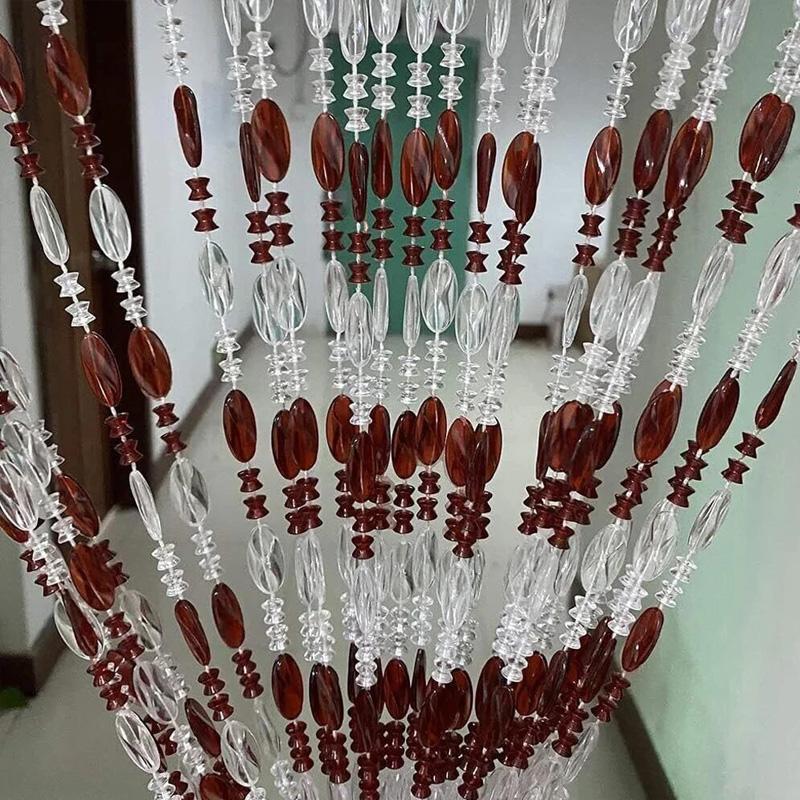 1PC Acrylic Home Decor Door Beads Transform Space Beaded Curtain 200*100cm 18-Strand Curtain