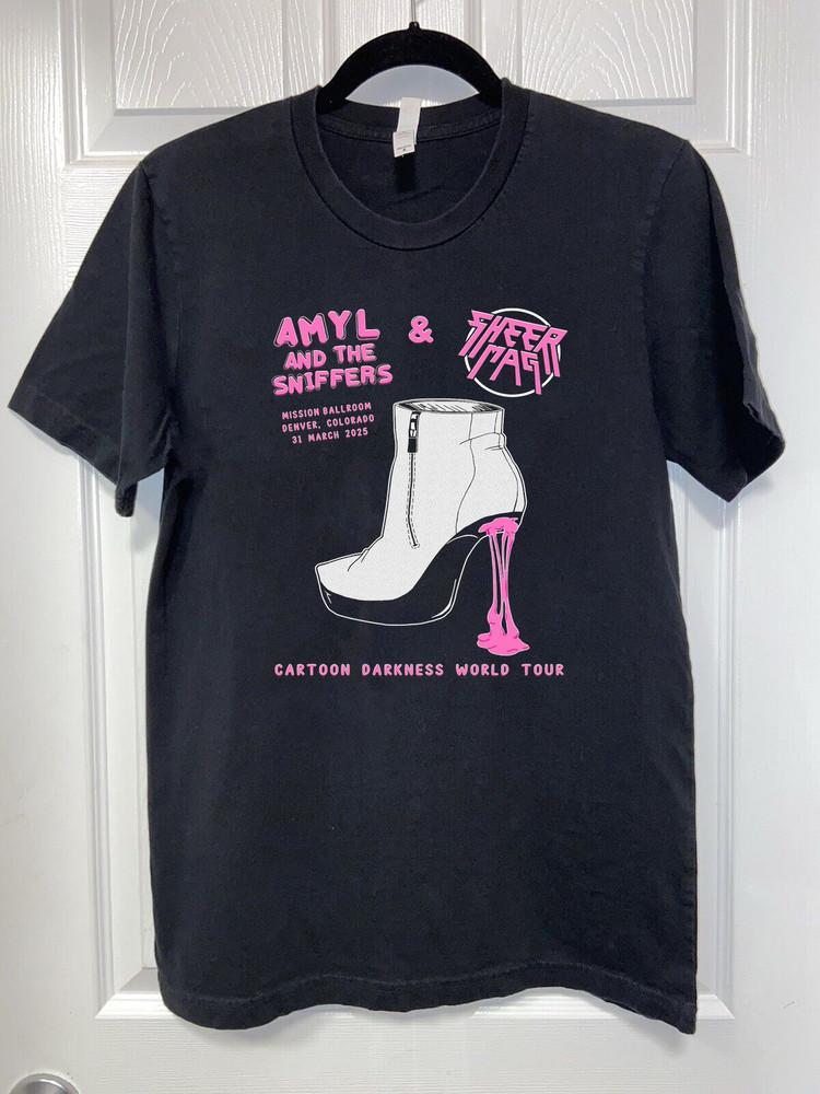 

NEW Amyl and the Sniffers Band Darkness World Tour T Shirt All Size S-5Xl AR1464 Unisex T-Shirt L