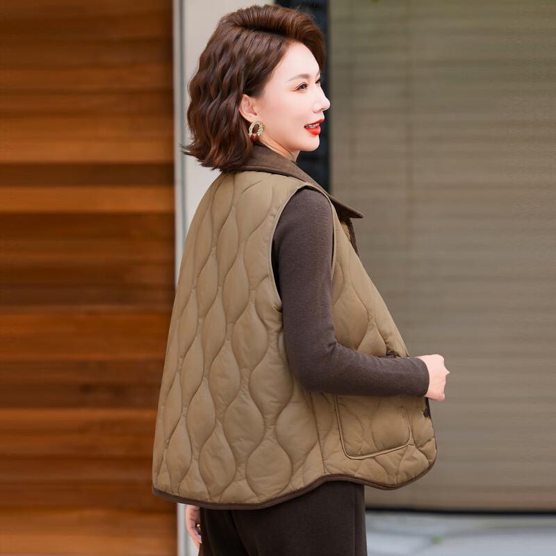 YUZHAOLIN Women's Winter Fleece-Lined Lapel Vest