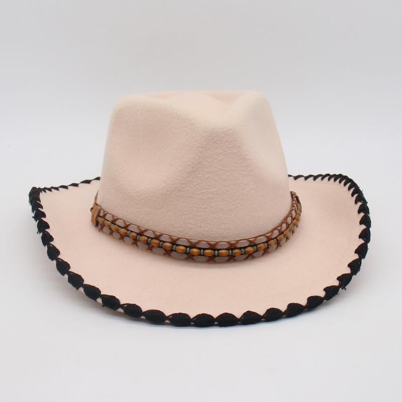 Take Ethnic Style Fashion Top Hat Travel Vacation Jazz Hat Sunscreen Men'S And Women'S Hats Cross-Border Wholesale Cow Jazz Hat
