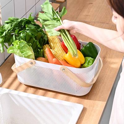 Plastic Draining & Storage Basket, Multi-Purpose Kitchen, Vegetable, Picnic Fruit Basket, Laundry & Household Organization